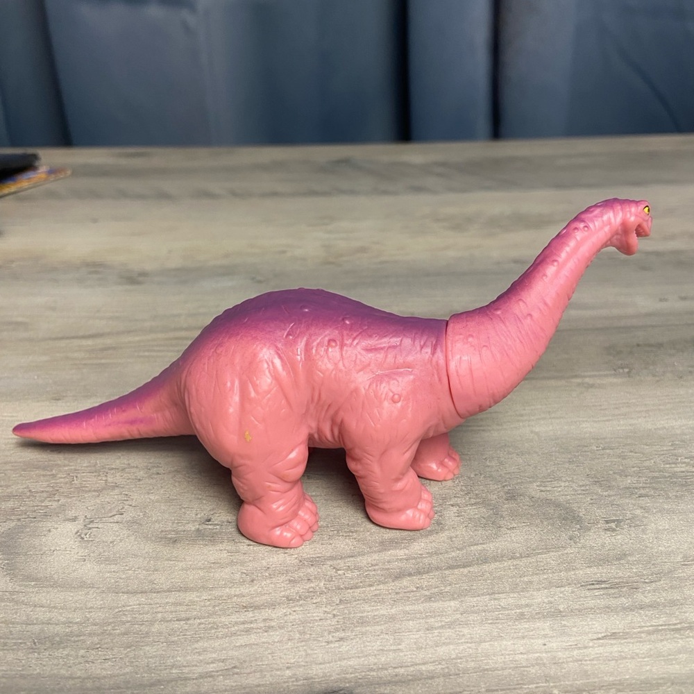 Playskool Definitely Dinosaur Apatosaurus Toy Vintage Action Figure Pink‎ B 1988 - Picture 3 of 10